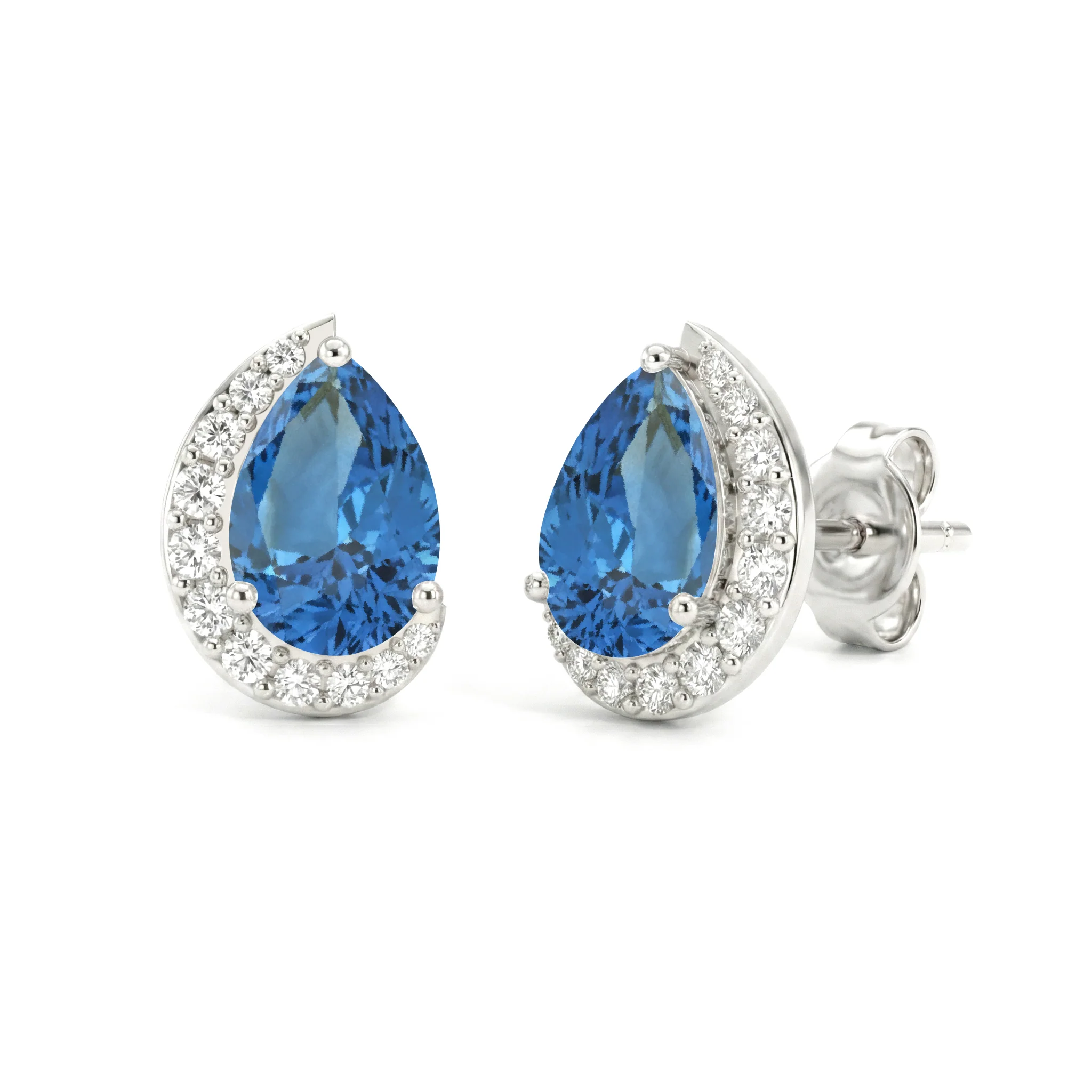 Blue Topaz Earrings